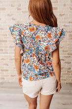 Load image into Gallery viewer, Something Peaceful Flutter Sleeve Blouse
