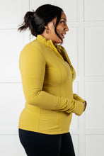 Load image into Gallery viewer, Staying Swift Activewear Jacket in Yellow Pear
