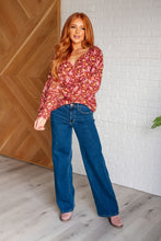 Load image into Gallery viewer, Sunday Brunch Blouse in Rust Floral
