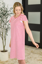 Load image into Gallery viewer, Sunny Stripes Casual Flutter Sleeve Dress
