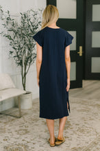 Load image into Gallery viewer, Sweet Like That Casual Dress in Navy
