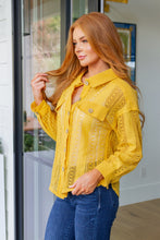 Load image into Gallery viewer, Sweeter Than Nectar Lace Button Down in Honey
