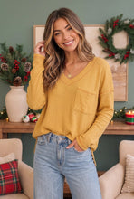 Load image into Gallery viewer, Golden Hour Waffle Knit Top

