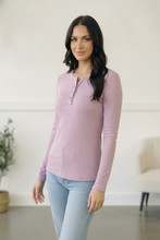 Load image into Gallery viewer, Grape Gum Drop Lounge Henley
