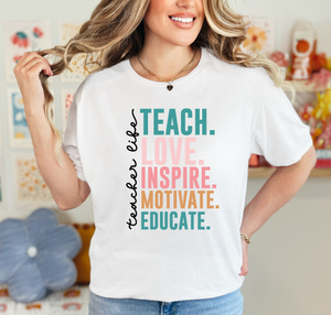 Teacher Life Graphic T-Shirt