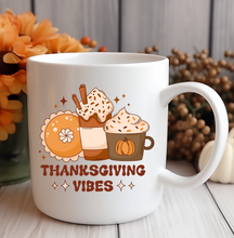 Load image into Gallery viewer, Thanksgiving Vibes Beverage Mug
