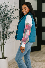 Load image into Gallery viewer, That's What I'm Talkin' About Puffer Vest in Teal

