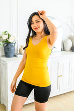 Load image into Gallery viewer, The Basics Reversible Longline Tank in Mustard
