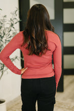 Load image into Gallery viewer, The Girls are Back in Town Long Sleeve Top in Burgundy

