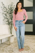 Load image into Gallery viewer, The Girls are Back in Town Long Sleeve Top in Rose
