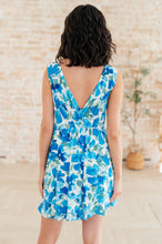 Load image into Gallery viewer, The Sun&#39;s Been Quite Kind V-Neck Dress in Blue
