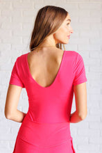 Load image into Gallery viewer, They&#39;re Not Like Us Square Neck Bodysuit in Flamingo Pink
