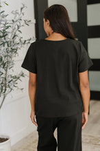 Load image into Gallery viewer, Thyme Boxy Tee in Black

