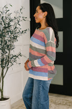 Load image into Gallery viewer, To Be Determined Drop Shoulder Top in Rust, Olive and Blue
