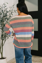 Load image into Gallery viewer, To Be Determined Drop Shoulder Top in Rust, Olive and Blue
