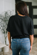 Load image into Gallery viewer, Together We're Unlimited Basic V-Neck Tee in Black

