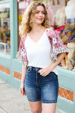 Load image into Gallery viewer, Seize The Day Cream Floral &amp; Animal Print Ruffle Sleeve Top
