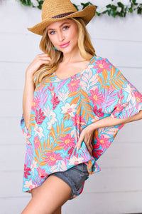 Drifting On Shore Floral Top