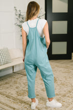 Load image into Gallery viewer, Totally Me Spaghetti Strap Jumpsuit Dusty Teal
