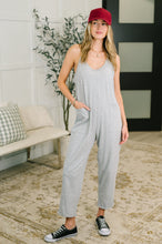 Load image into Gallery viewer, Totally Me Spaghetti Strap Jumpsuit Grey
