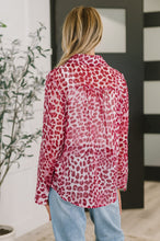 Load image into Gallery viewer, Totally Not Dramatic Leopard Print Button Down in Hot Pink
