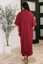 Load image into Gallery viewer, Travel Envy Ribbed Knit Dress in Wine
