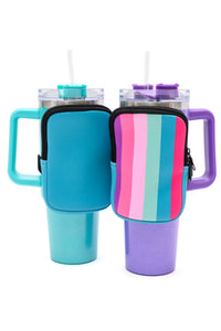 Tumbler Zip Pouch Set of 2 (multiple color options)