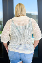 Load image into Gallery viewer, Under The Boardwalk Fishnet Collared Top
