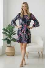 Load image into Gallery viewer, Electric Paisley Mini Dress
