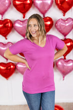 Load image into Gallery viewer, Chloe Cozy Tee - Magenta
