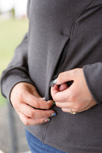 Load image into Gallery viewer, Where Are You Zip Up Jacket in Black
