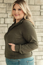 Load image into Gallery viewer, Where Are You Zip Up Jacket in Olive
