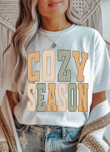 Load image into Gallery viewer, Cozy Season Graphic Tee &amp; Sweatshirt (multiple color options)
