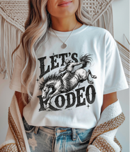 Load image into Gallery viewer, Let's Rodeo Graphic Tee &amp; Sweatshirt (2 color options)
