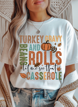 Load image into Gallery viewer, Turkey, Gravy &amp; Rolls Graphic Tee &amp; Sweatshirt (2 color options)
