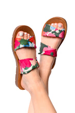 Load image into Gallery viewer, With a Twist Sandal in Flowers by Corkys
