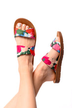 Load image into Gallery viewer, With a Twist Sandal in Flowers by Corkys
