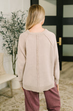 Load image into Gallery viewer, Words Of Wisdom Raglan Sleeve Sweater in Mocha
