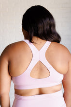 Load image into Gallery viewer, Working Out My Ego Cross Back Sports Bra in Mauve Peony
