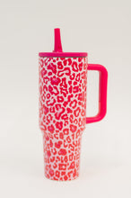 Load image into Gallery viewer, Yes, Girl, Yes Leopard Print Tumbler in Hot Pink
