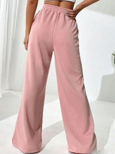 Elastic Waist Wide Leg Pants (multiple color options)