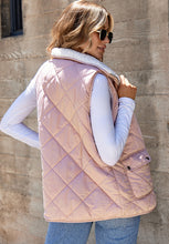 Load image into Gallery viewer, Fuzzy Zip Up Vest Coat with Pockets (multiple color options
