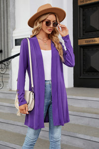 Long Sleeve Open Front Cardigan (multiple color options)