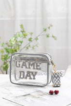 Load image into Gallery viewer, GAME DAY Stadium Approved Transparent Crossbody Bag (multiple color options)
