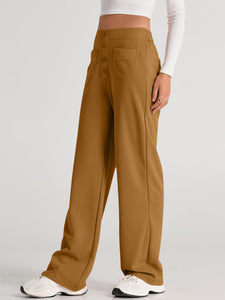 High Waist Wide Leg Pants (multiple color options)