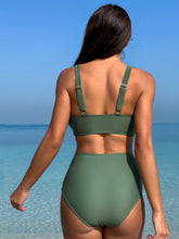 Load image into Gallery viewer, Plunge Wide Strap Two-Piece Swim Set (multiple color options)
