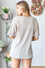 Load image into Gallery viewer, Lace Front Pocket Drop Shoulder Top
