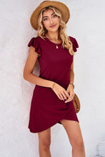 Load image into Gallery viewer, Flutter Sleeve Tulip Hem Dress (multiple color options)
