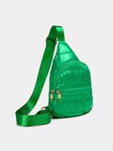 Load image into Gallery viewer, Quilted Adjustable Strap Puffy Sling Bag (multiple color options)
