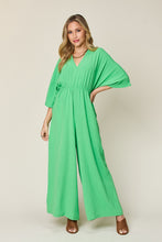 Load image into Gallery viewer, Half Sleeve Wide Leg Jumpsuit (multiple color options)
